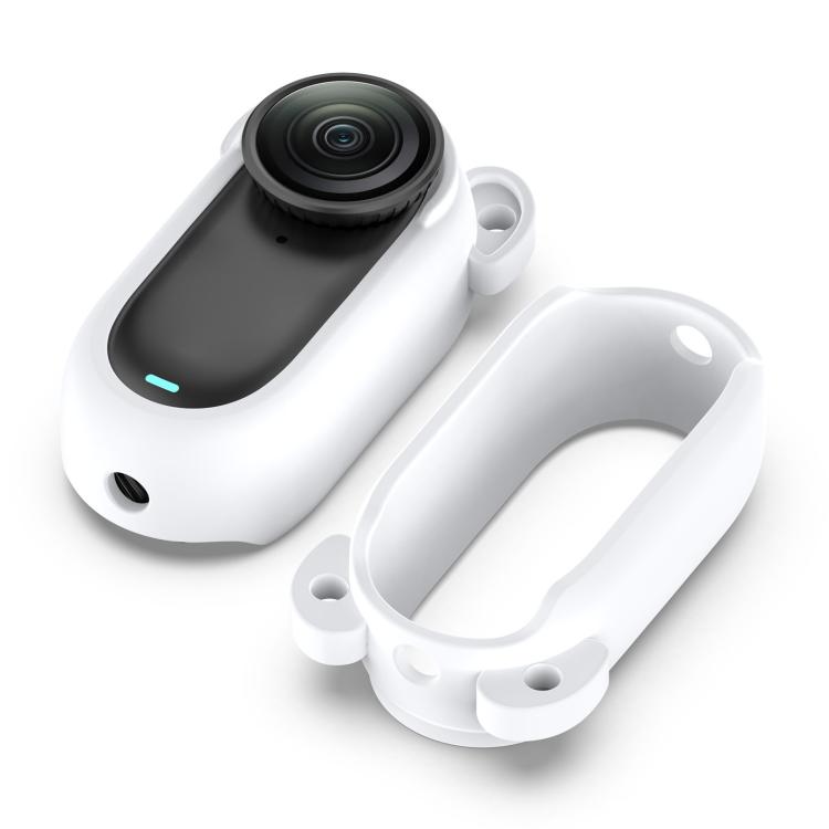 For Insta 360 Go 3S / Go 3  Solid Color Silicone Protective Case(White) - free shipping - PMC TechLife - Order now!