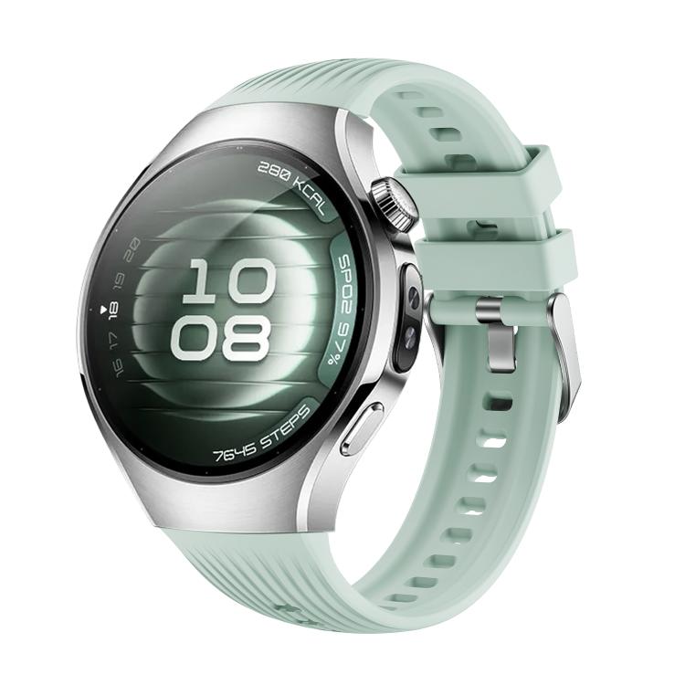 For Huawei Watch 5 42mm Vertical Silicone Watch Band(Light Green) - free shipping - PMC TechLife - Order now!