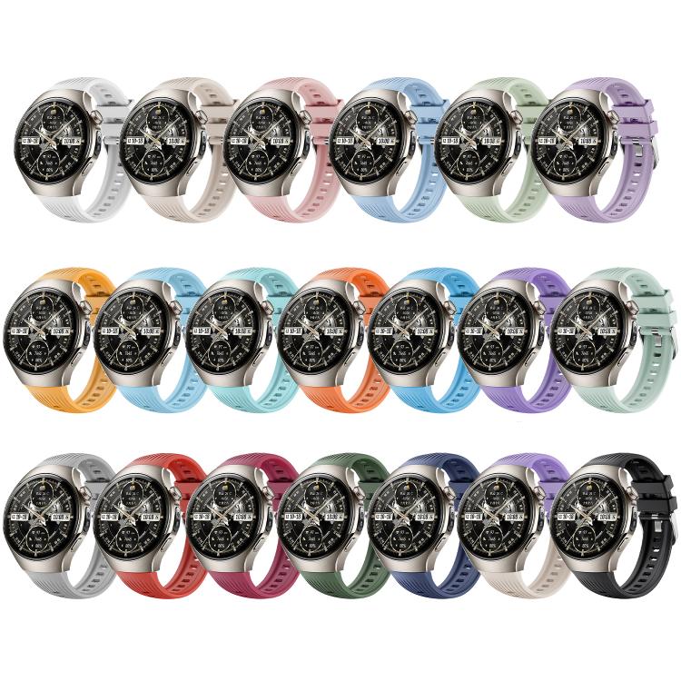 For Huawei Watch 5 42mm Vertical Silicone Watch Band(Starlight Purple) - free shipping - PMC TechLife - Order now!