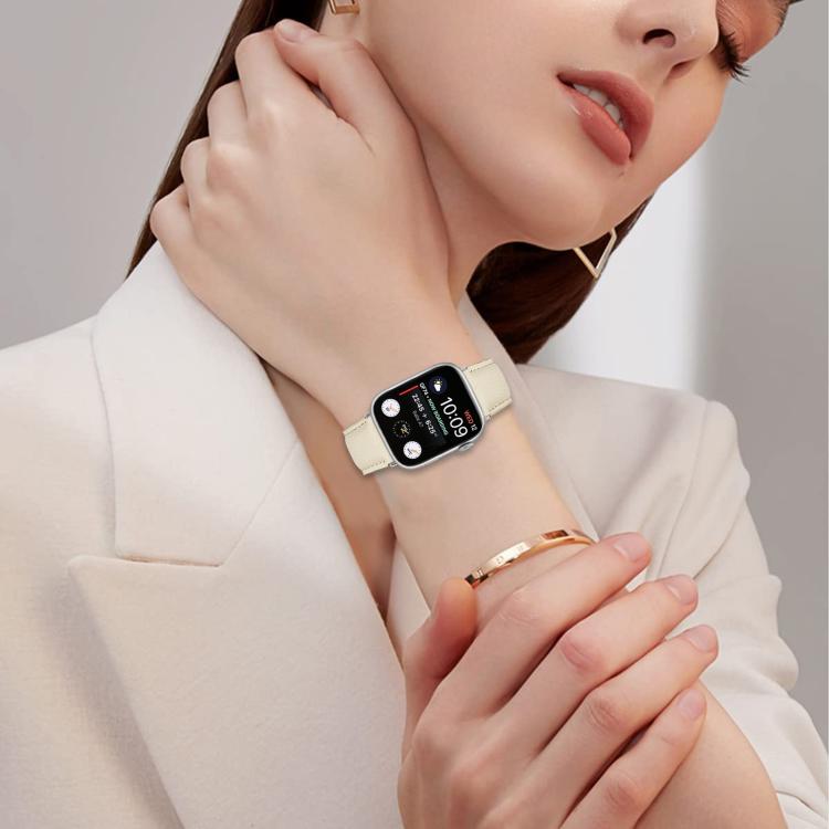 For Apple Watch 46mm / 49mm / 45mm / 44mm Lychee Texture Silver Turtle Back Buckle Leather Watch Band(Gray) - free shipping - PMC TechLife - Order now!
