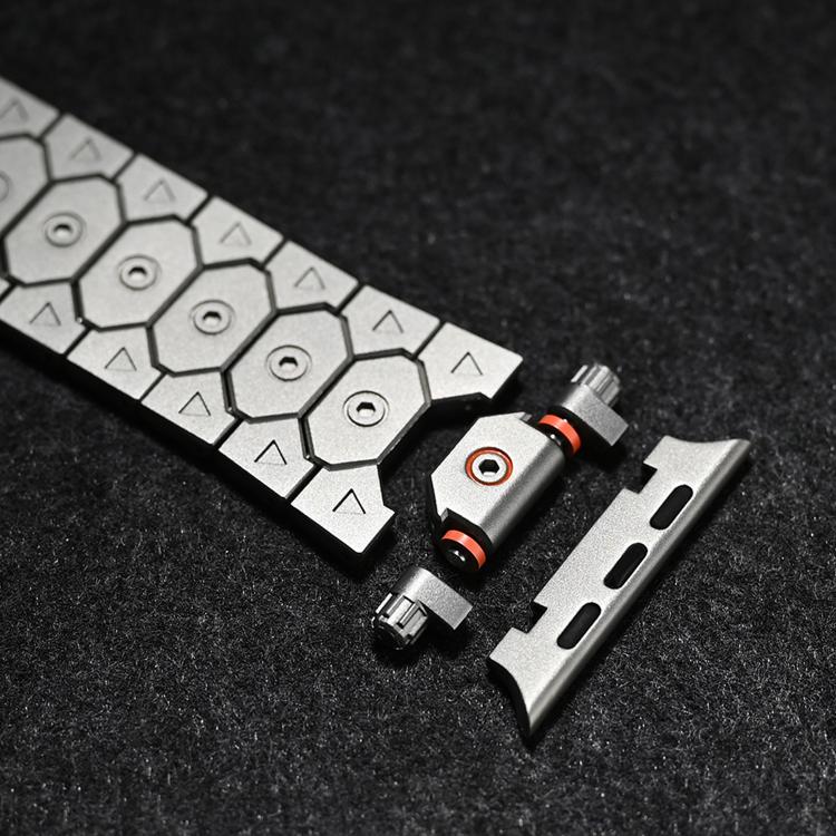 For Apple Watch 46mm / 49mm / 45mm / 44mm Octagonal Stainless Steel  Watch(Black) - free shipping - PMC TechLife - Order now!