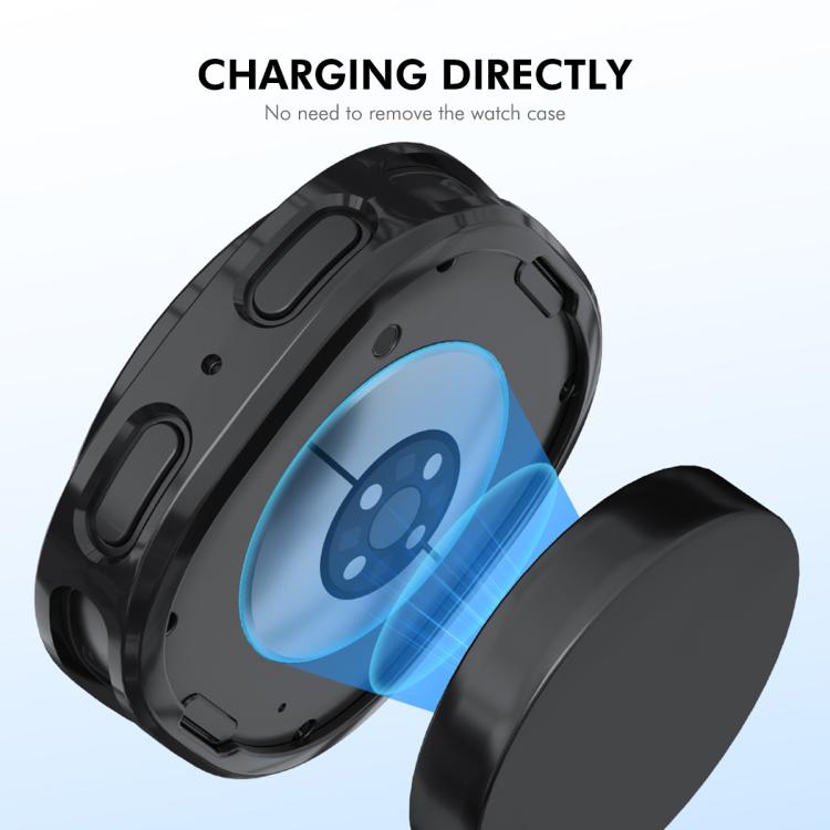 For Samsung Galaxy Watch8 44mm ENKAY Hat-Prince Full Coverage Electroplated Soft TPU Case with Screen Protection(Black) - free shipping - PMC TechLife - Order now!