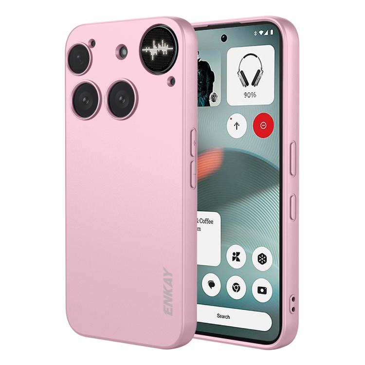 For Nothing Phone 3 ENKAY Liquid Silicone Soft Shockproof Phone Case(Pink) - free shipping - PMC TechLife - Order now!