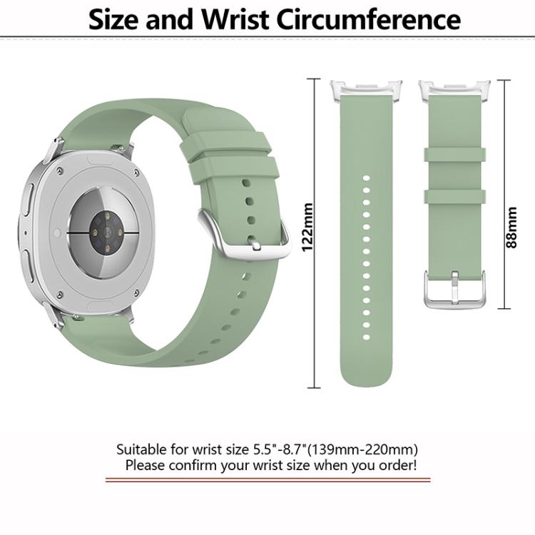 For Samsung Galaxy Watch8 / Watch8 Classic Round Tail Silicone Watch Band(White) - free shipping - PMC TechLife - Order now!