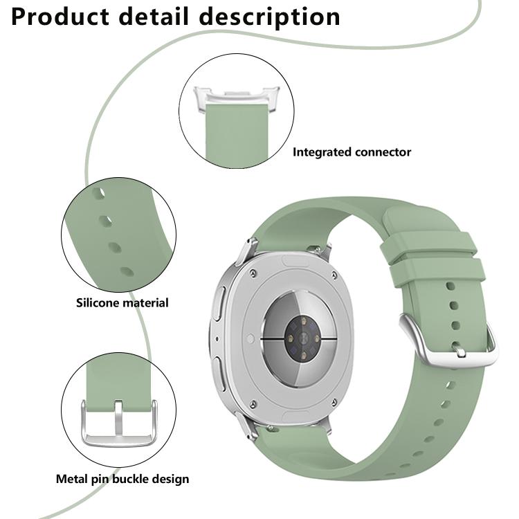 For Samsung Galaxy Watch8 / Watch8 Classic Round Tail Silicone Watch Band(Black) - free shipping - PMC TechLife - Order now!