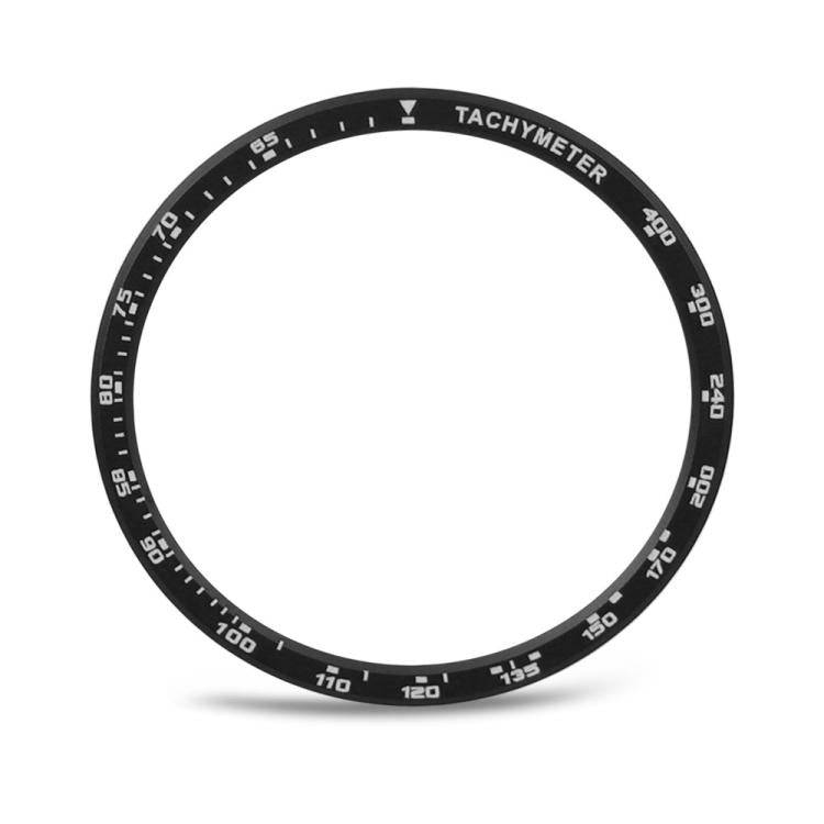 For Samsung Galaxy Watch8 44mm Speed Bezel and Solid Color Stitched Silicone Watch Band(Black Black) - free shipping - PMC TechLife - Order now!