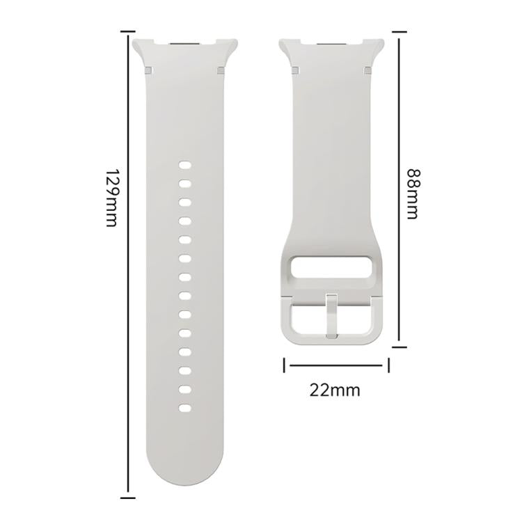 For Samsung Galaxy Watch8 44mm Speed Bezel and Solid Color Stitched Silicone Watch Band(Black Silver) - free shipping - PMC TechLife - Order now!
