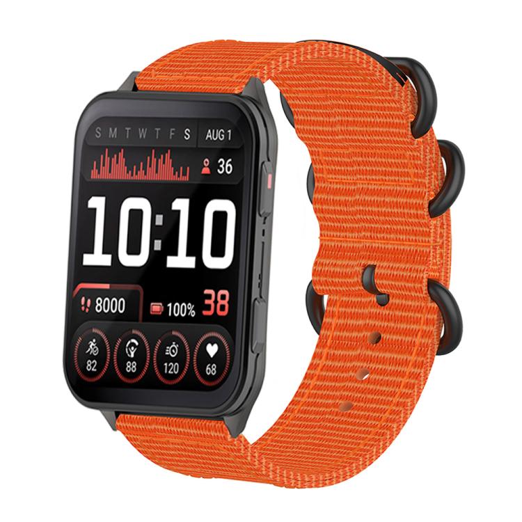 For Garmin Venu X1 Ring Buckle Nylon Canvas Watch Band(Orange) - free shipping - PMC TechLife - Order now!
