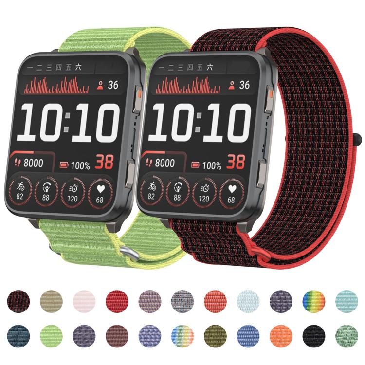 For Garmin Venu X1 Two Section Metal Ring Nylon Hook and Loop Fastener Watch Band(Black Veil) - free shipping - PMC TechLife - Order now!