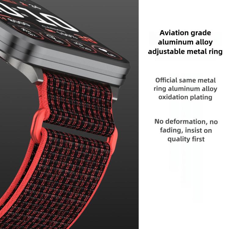 For Garmin Venu X1 Two Section Metal Ring Nylon Hook and Loop Fastener Watch Band(Rainbow) - free shipping - PMC TechLife - Order now!