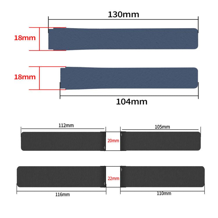 18mm Lychee Texture Soft Magnetic Silicone Watch Band(Orange Black) - free shipping - PMC TechLife - Order now!