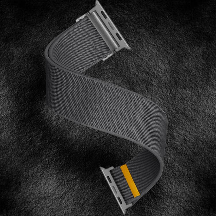 For Apple Watch 46mm / 49mm / 45mm / 44mm Adjustable Single Loop Elastic Nylon Watch Band(Gray) - free shipping - PMC TechLife - Order now!