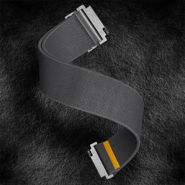 18mm Adjustable Single Loop Elastic Nylon Watch Band(Gray) - free shipping - PMC TechLife - Order now!