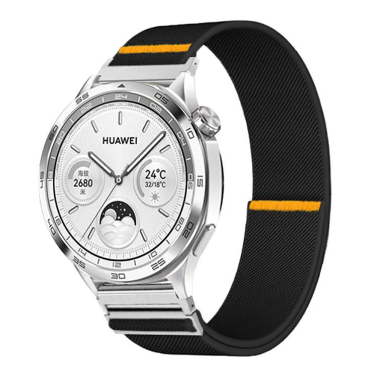 20mm Adjustable Single Loop Elastic Nylon Watch Band(Black) - free shipping - PMC TechLife - Order now!