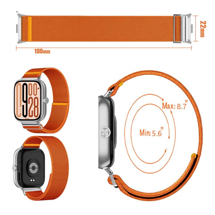 For Xiaomi Smart Band 9 Pro / Redmi Watch 5 Adjustable Single Loop Elastic Nylon Watch Band(Leopard Print) - free shipping - PMC TechLife - Order now!
