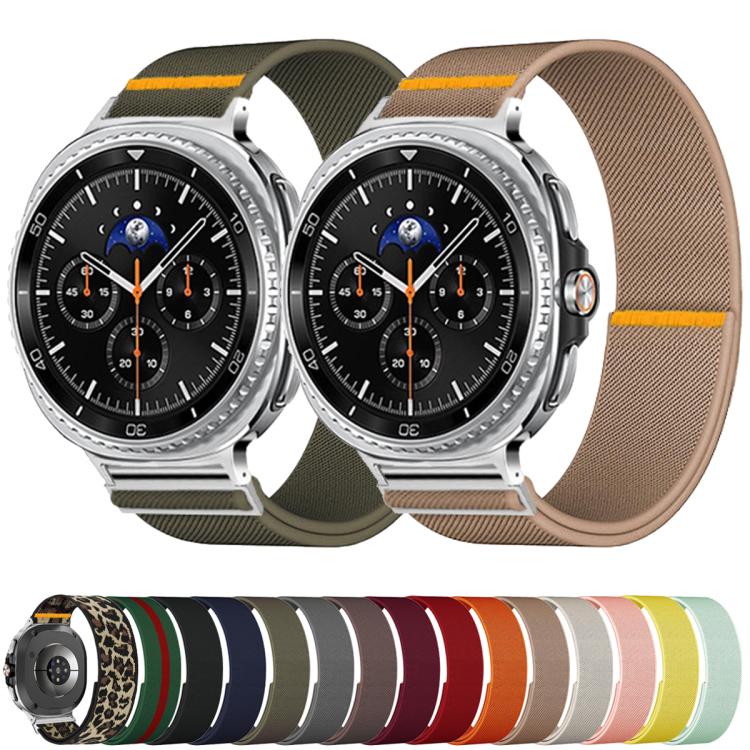 For Samsung Galaxy Watch8 / Watch8 Classic Adjustable Single Loop Elastic Nylon Watch Band(Army Green) - free shipping - PMC TechLife - Order now!