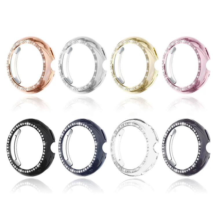 For Google Pixel Watch4 41mm Single Row Diamond Hollow PC Watch Protective Cover(Black) - free shipping - PMC TechLife - Order now!