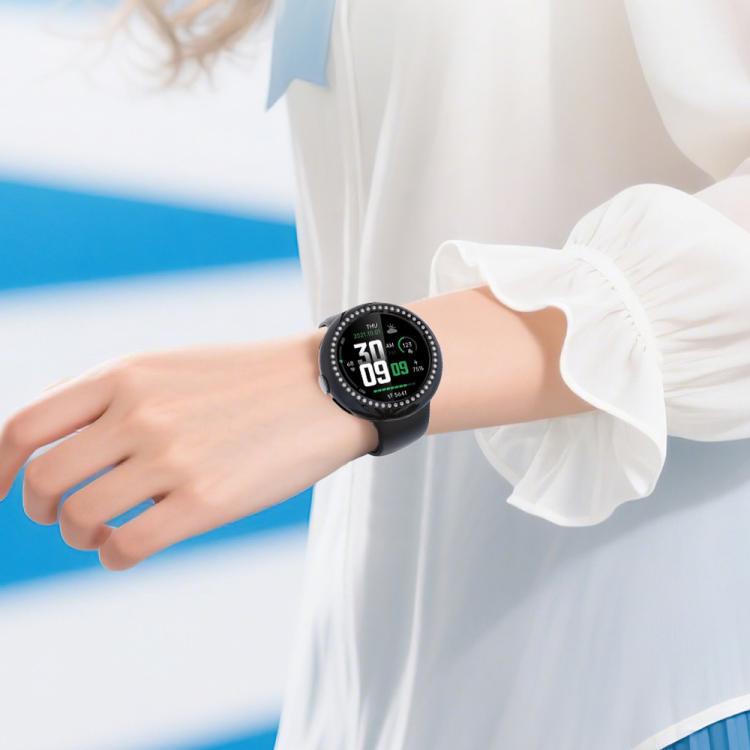 For Google Pixel Watch4 41mm Single Row Diamond Hollow PC Watch Protective Cover(Transparent) - free shipping - PMC TechLife - Order now!