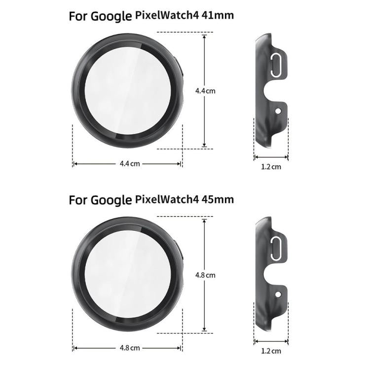 For Google Pixel Watch4 41mm Tempered Film Integrated PC Watch Protective Cover(Starlight) - free shipping - PMC TechLife - Order now!