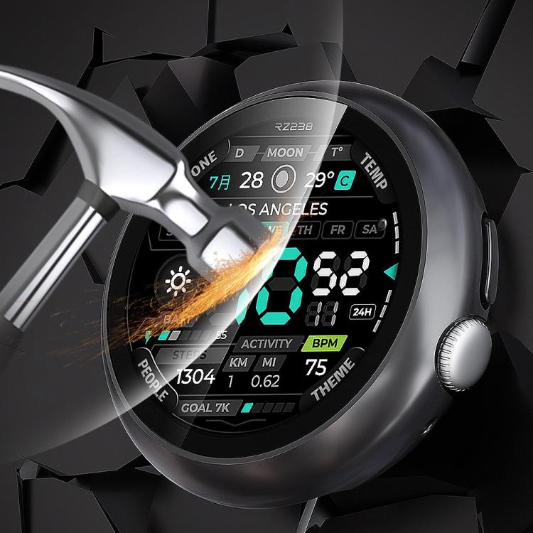 For Google Pixel Watch4 45mm Tempered Film Integrated PC Watch Protective Cover(Transparent) - free shipping - PMC TechLife - Order now!