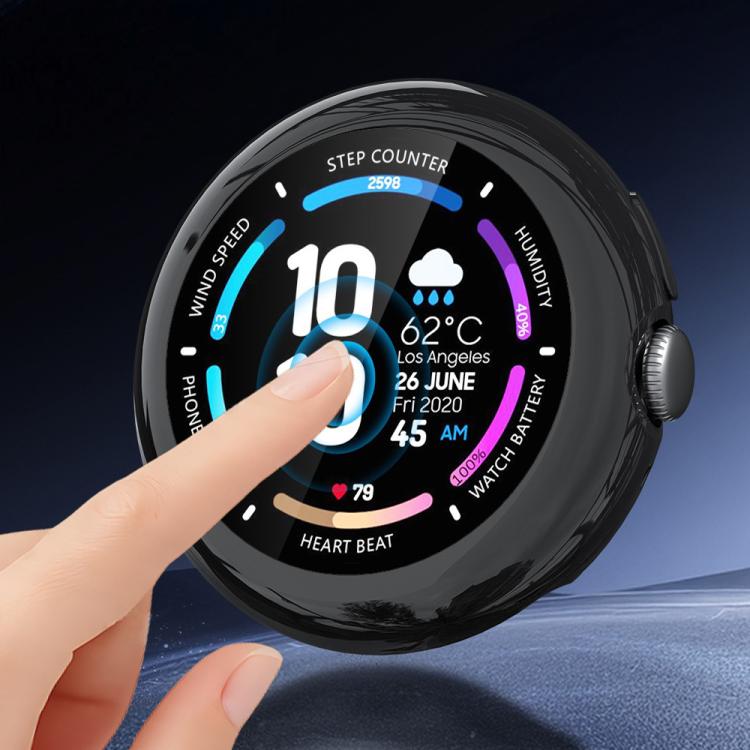 For Google Pixel Watch4 45mm Full Coverage Electroplated TPU Watch Protective Cover(Transparent) - free shipping - PMC TechLife - Order now!