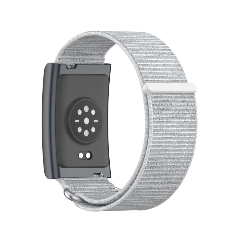 For Amazfit Helio Strap Metal Ring Two Sections Nylon Hook and Loop Fastener Watch Band(Sea Shell) - free shipping - PMC TechLife - Order now!