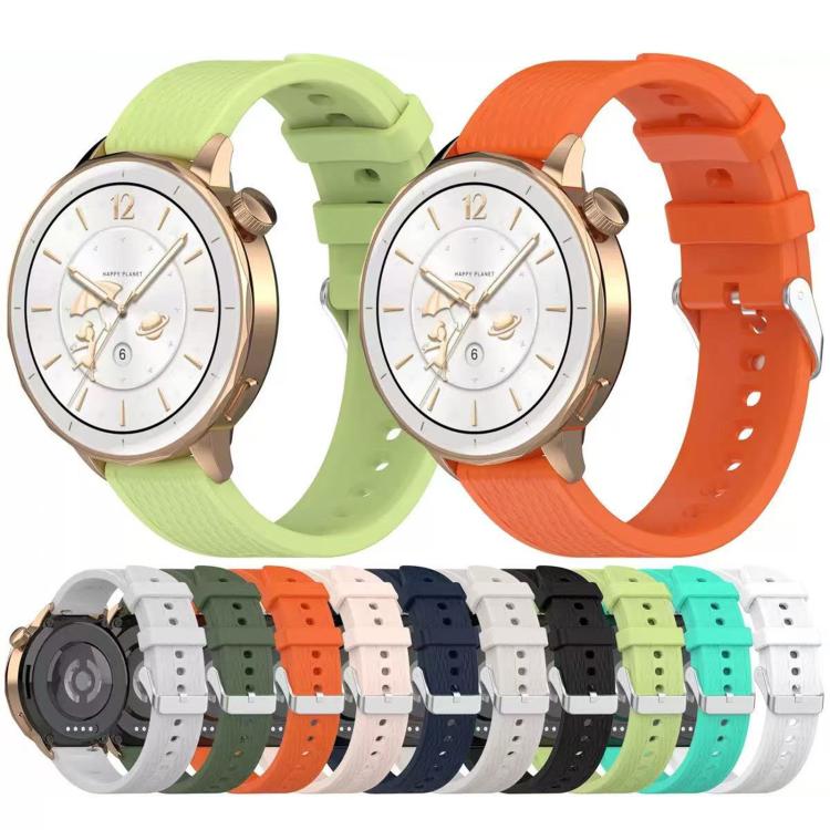 For OnePlus Watch 3 43mm Rhombic Texture Groove Silicone Watch Band(Lime) - free shipping - PMC TechLife - Order now!