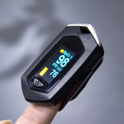 Portable Pulsioximetro Finger spo2 Pulse Oxymeter Blood Oxygen Monitor Saturatiemeter (Black) - Finger Pulse Oximeter by PMC Jewellery | Online Shopping South Africa | PMC Jewellery