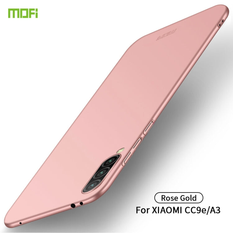 MOFI Frosted PC Ultra-thin Hard Case for Xiaomi CC9e / A3(Rose gold) - Xiaomi Cases by MOFI | Online Shopping South Africa | PMC Jewellery