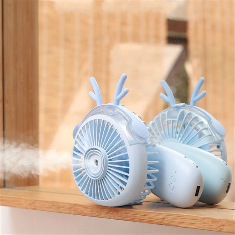 Desktop Folding Spray Mini Fan Cartoon Humidification Water Jet Fan(Blue) - Electric Fans by PMC Jewellery | Online Shopping South Africa | PMC Jewellery | Buy Now Pay Later Mobicred