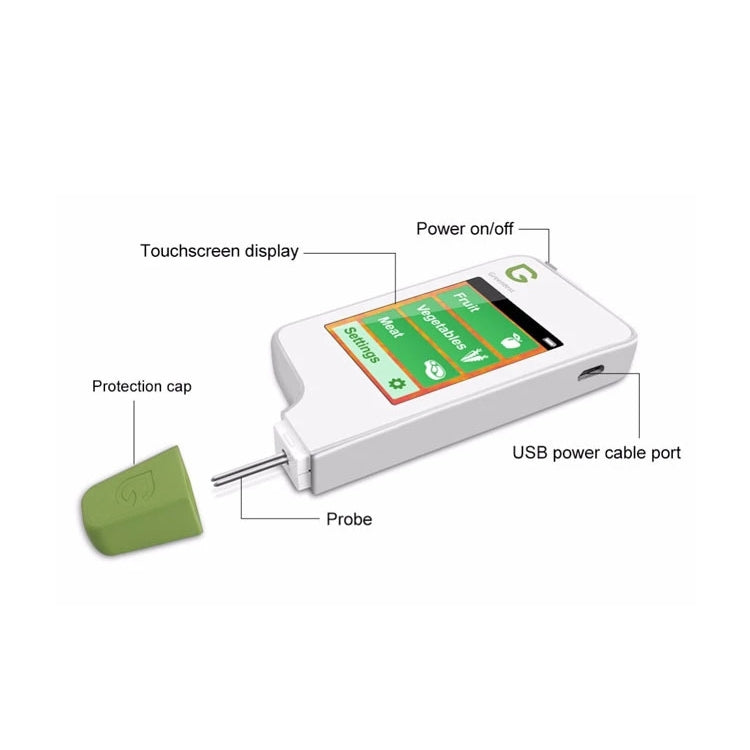Vegetable And Fruit Meat Nitrate Residue Food Environmental Safety Tester(White) - Digital Refractometer by PMC TechLife | Online Shopping South Africa | PMC TechLife | Buy Now Pay Later Mobicred