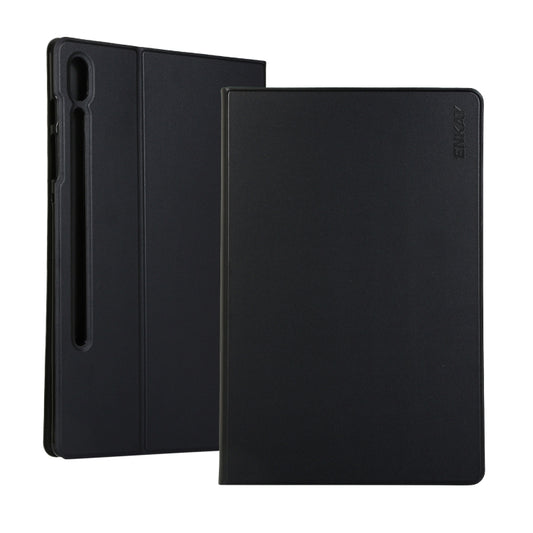 ENKAY Horizontal Flip PU Leather Case with Holder for Galaxy Tab S6 10.5 T860 / T865(Black) - Other Galaxy Tab PC by ENKAY | Online Shopping South Africa | PMC Jewellery | Buy Now Pay Later Mobicred