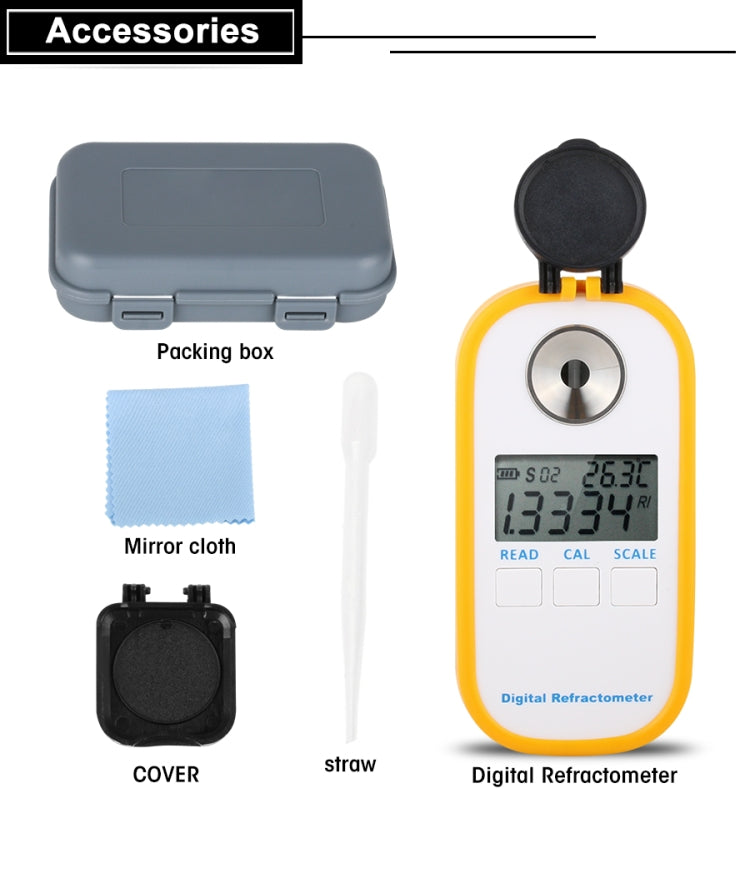 DR201 Digital Salt Refractometer Salinity Specific Gravity Meter 0~28% Refractometer Food Salt Content Tester Sodium Chloride NaCl - Digital Refractometer by PMC TechLife | Online Shopping South Africa | PMC TechLife | Buy Now Pay Later Mobicred