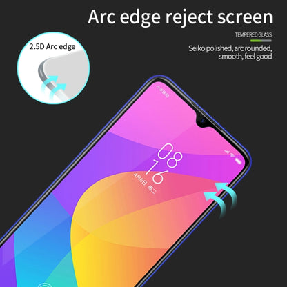 For Xiaomi 9 Lite MOFI 9H 2.5D Full Screen Tempered Glass Film(Black) -  by MOFI | Online Shopping South Africa | PMC Jewellery