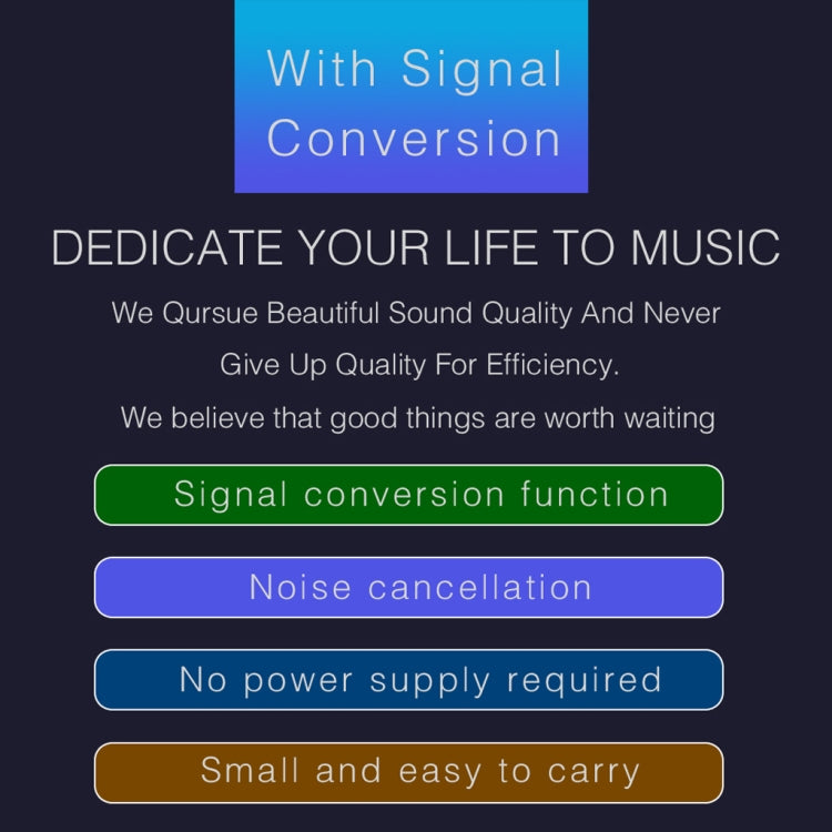 B012 Professional Stereo Signal Converted to Microphone Balanced Signal Output - free shipping - PMC Jewellery - Order now!