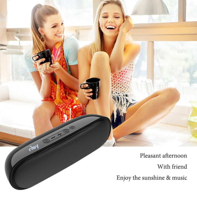 NBY 4070 Portable Bluetooth Speaker 3D Stereo Sound Surround Speakers, Support FM, TF, AUX, U-disk(Gray) - Desktop Speaker by NBY | Online Shopping South Africa | PMC Jewellery | Buy Now Pay Later Mobicred