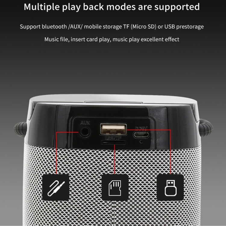 NBY 6650 Portable Multi-function Bluetooth Speaker 3D Surround Stereo Sound, Support Wireless Charging(Red) - free shipping - PMC Jewellery - Order now!