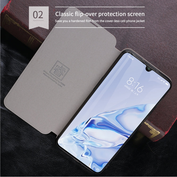 For Xiaomi  Mi 9 Pro MOFI Rui Series Classical Leather Flip Leather Case With Bracket Embedded Steel Plate All-inclusive(Blue) - Xiaomi Cases by MOFI | Online Shopping South Africa | PMC Jewellery