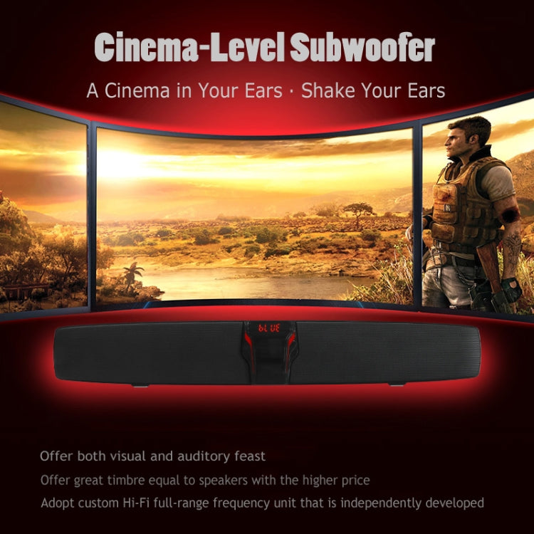 New Rixing NR7017 TWS Portable 10W Stereo Surround Soundbar Bluetooth Speaker with Microphone(Red) - free shipping - PMC Jewellery - Order now!