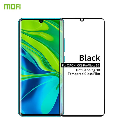 For Xiaomi CC9 Pro / Xiaomi Note10 MOFI 9H 3D Explosion Proof Thermal Bending Full Screen Covered With Tempered Glass Film(Black) -  by MOFI | Online Shopping South Africa | PMC Jewellery | Buy Now Pay Later Mobicred