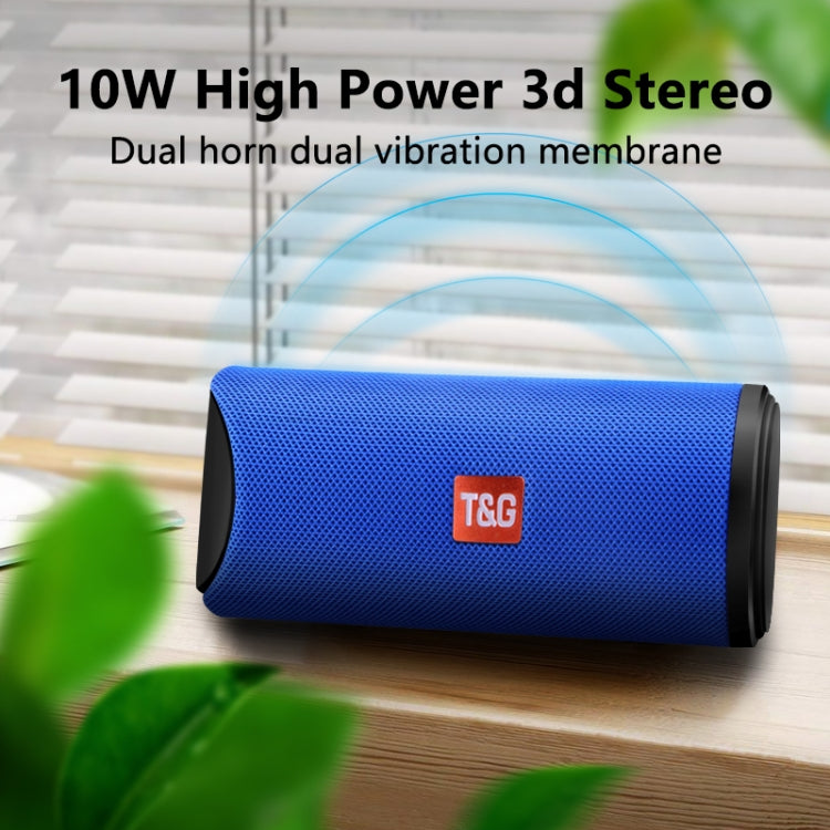 T&G TG113 Portable Bluetooth Speakers Waterproof Stereo Outdoor Loudspeaker MP3 Bass Sound Box with FM Radio(Green) - Desktop Speaker by T&G | Online Shopping South Africa | PMC Jewellery | Buy Now Pay Later Mobicred