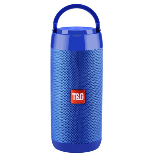 T&G TG113C Column Portable Bluetooth Mini Speaker FM Radio Waterproof Subwoofer Phone Holder Wireless Loundpeakers(Blue) - Desktop Speaker by T&G | Online Shopping South Africa | PMC Jewellery | Buy Now Pay Later Mobicred