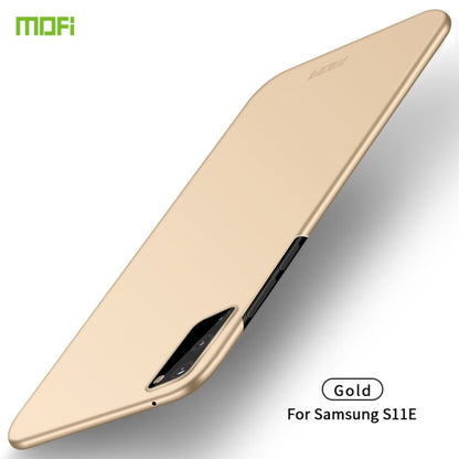 For Galaxy S20 MOFI Frosted PC Ultra-thin Hard Case(Gold) - Galaxy Phone Cases by MOFI | Online Shopping South Africa | PMC Jewellery