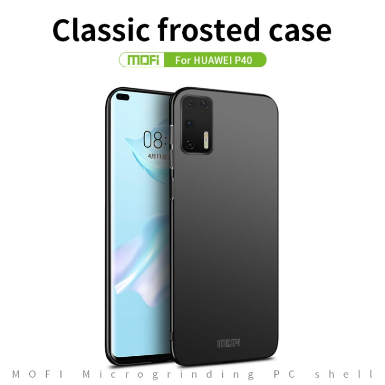 For Huawei P40 MOFI Frosted PC Ultra-thin Hard Case(Black) - Huawei Cases by MOFI | Online Shopping South Africa | PMC Jewellery