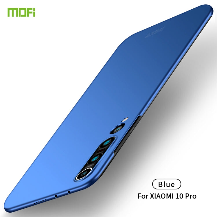 For Xiaomi Mi 10 Pro MOFI Frosted PC Ultra-thin Hard Case(Blue) - Xiaomi Cases by MOFI | Online Shopping South Africa | PMC Jewellery