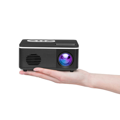 S361 80 lumens 320 x 240 Pixel Portable Mini Projector, Support 1080P, EU Plug(Black) - LED Projector by PMC Jewellery | Online Shopping South Africa | PMC Jewellery | Buy Now Pay Later Mobicred