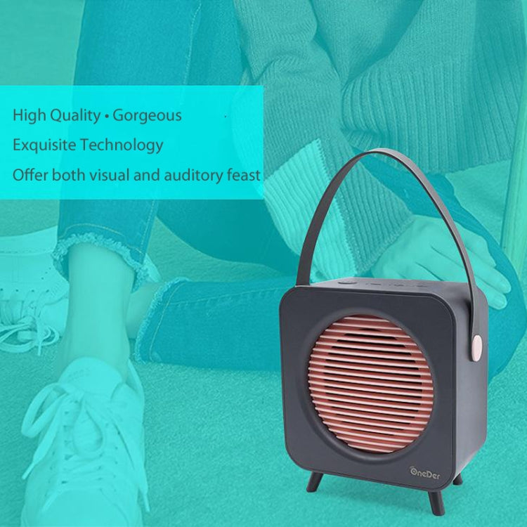 Oneder V9 Fabric Portable Wireless Bluetooth Speaker Portable Card Subwoofer Creative Gift Mini Speaker(Orange) - free shipping - PMC Jewellery - Order now!