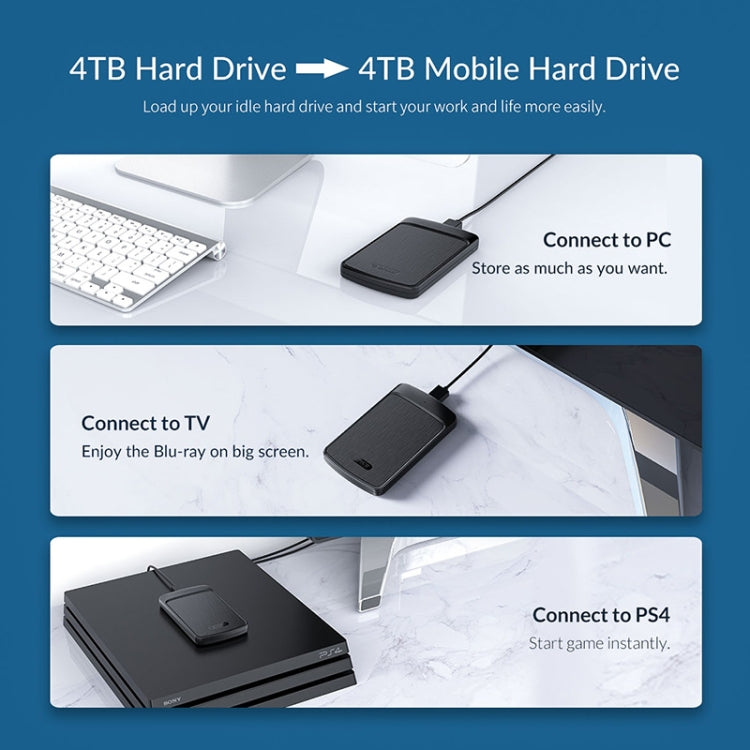 ORICO 2020U3 2.5-Inch Hard Drive Enclosure - HDD Enclosure by ORICO | Online Shopping South Africa | PMC TechLife | Buy Now Pay Later Mobicred