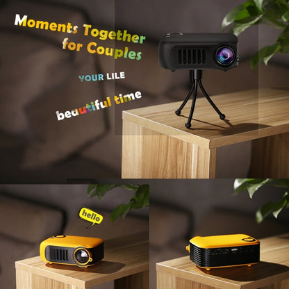 A2000 Portable Projector 800 Lumen LCD Home Theater Video Projector, Support 1080P, US Plug (Orange) - LED Projector by PMC Jewellery | Online Shopping South Africa | PMC Jewellery | Buy Now Pay Later Mobicred