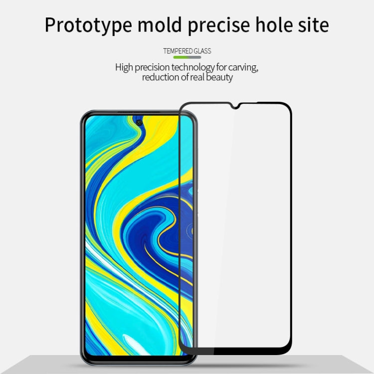 For Xiaomi Redmi Note 9 MOFI 9H 2.5D Full Screen Tempered Glass Film(Black) -  by MOFI | Online Shopping South Africa | PMC TechLife